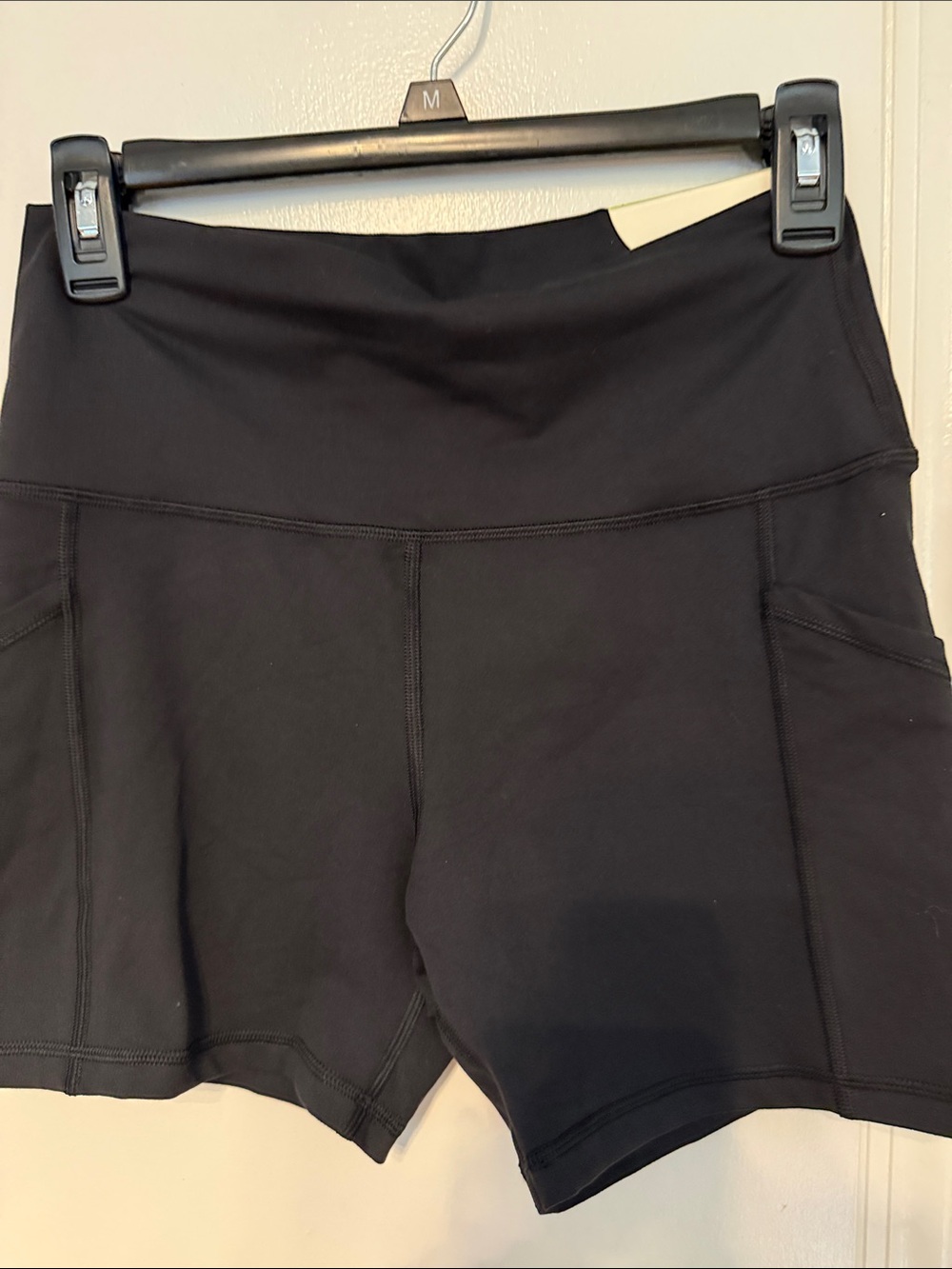 Offline by Aerie High-Rise Black Athletic Shorts with Side Pockets